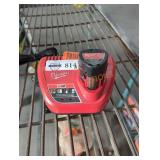 Milwaukee M12 2 ah battery and charger
