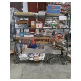 Rack Lot Home Items, Wall paper, Hose, Towel