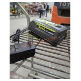 Ryobi 40v 4 ah battery and charger