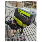 Ryobi 40v 6 ah battery and charger