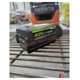 Ryobi 40v 4 ah battery