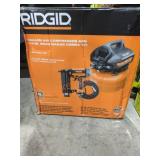 Ridgid 6GAL Air Compressor and 2-1/8" Brad Nailer