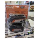 2 Ridgid 18v 4 ah batteries
