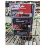 2 Milwaukee M18 6 ah batteries