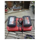 Milwaukee M18 2 ah batteries and charger