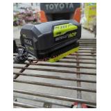 Ryobi 40v 4 ah battery and charger