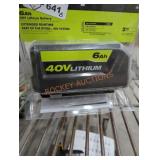 Ryobi 40v 6 ah battery