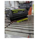 Ryobi 40v 4 ah battery and charger