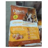 1 bag of paws dog food 16.5 lbs