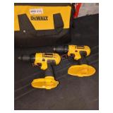 2 DeWalt 20V 1/2" Drill Drivers, Tools Only