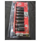 Milwaukee 8pc 3/8"Drive Impact Socket Set