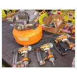 Ridgid 6Gal. Air Compressor & 3 Tool Combo Kit