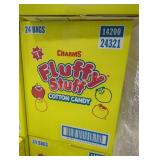 1 case of 24 bags of fluffy cotton candy