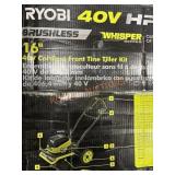 Ryobi 40v cordless front time tiller kit