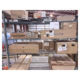 Rack Lot Blinds, Light Fixtures, Everbilt Drain