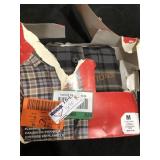 Milwaukee flannel, gray plaid, Medium