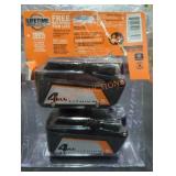 Ridgid 18V 4Ah Battery 2 Pack