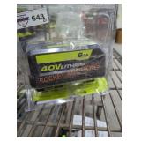 Ryobi 40v 6 ah battery