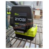 Ryobi 40v 6 ah battery and charger