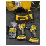 DeWalt 20v MAX Brushless 2-TOOL Combo Kit Drill