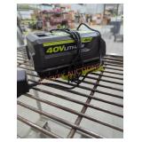 Ryobi 40v 4 ah battery and charger