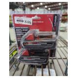 2 Milwaukee M18 3 ah batteries