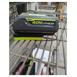 Ryobi 40v 4 ah battery and charger