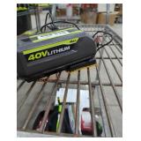 Ryobi 40v 4 ah battery and charger