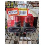 2 Milwaukee M12 6 ah batteries