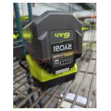 Ryobi 40v 6 ah battery and charger