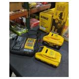 DeWalt 20v 4 ah and 6 ah battery and charger
