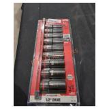 9pc 1/2" Impact Socket Set