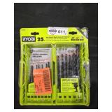 Ryobi Hex Shank Black Oxide Drill Bit Set