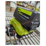 Ryobi 40v 6 ah battery and charger