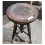 Vintage Victorian style piano stool