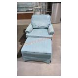 Norwalk club chair with ottoman