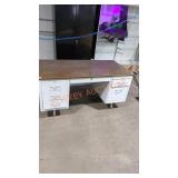 Large industrial metal desk