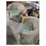 Wicker Bohemian style chairs