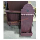 Pair of Primitive Country Style Shelf Organizers