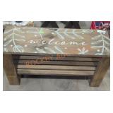 Small Decorative Bench with shoe storage