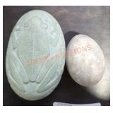 Pair of Carved Stones