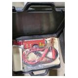 Staple gun and jumper cables