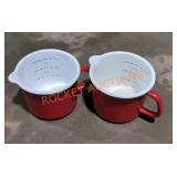 Enamelware large measuring cups