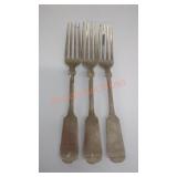 3 Nickel Silver Forks