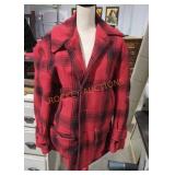 Vintage wool plaid jacket size 38