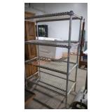 Metal industrial style shelving