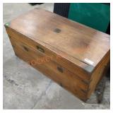 Vintage trunk with contents