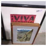 Framed art lot