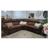 Large U Shaped recling Couch ( Stain on headrest)