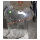 Large clear glass jar